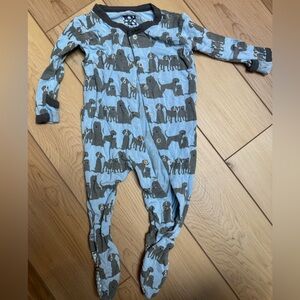 KicKee Pants - Basic Footie - London Dogs size 3-6 months